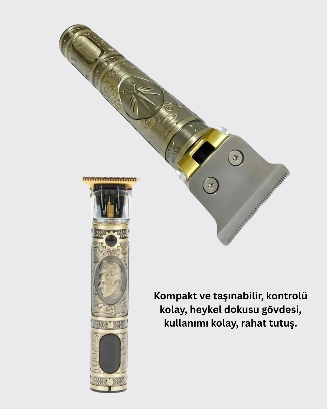 Kompakt Tasarımlı, Güçlü Motorlu Saç Sakal Kesme Makinesi Ve 4 Kılavuz Tarak ( Lisinya )