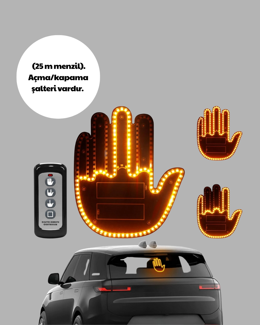 Kompakt Tasarımlı Led Jest Işığı – Selam Ve Teşekkür Modları ( Lisinya )