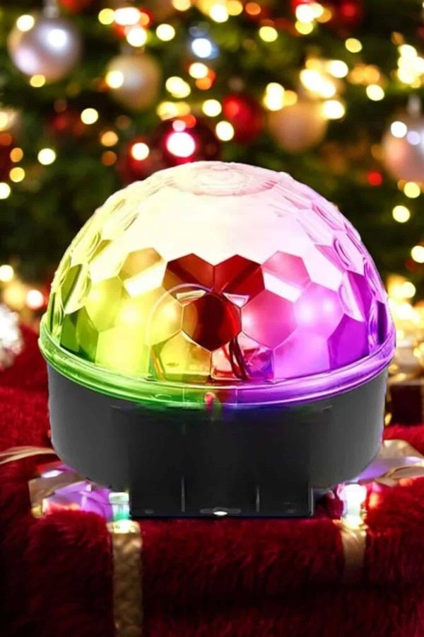 Kompakt Tasarımlı, Telefon Kontrollü Disko Topu Işıkları ( Lisinya )