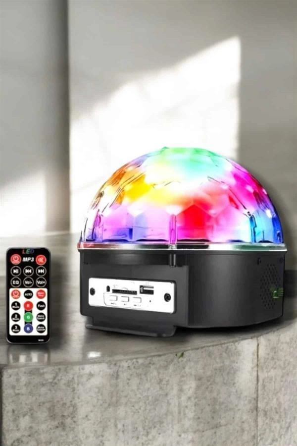Kompakt Tasarımlı, Telefon Kontrollü Disko Topu Işıkları ( Lisinya )