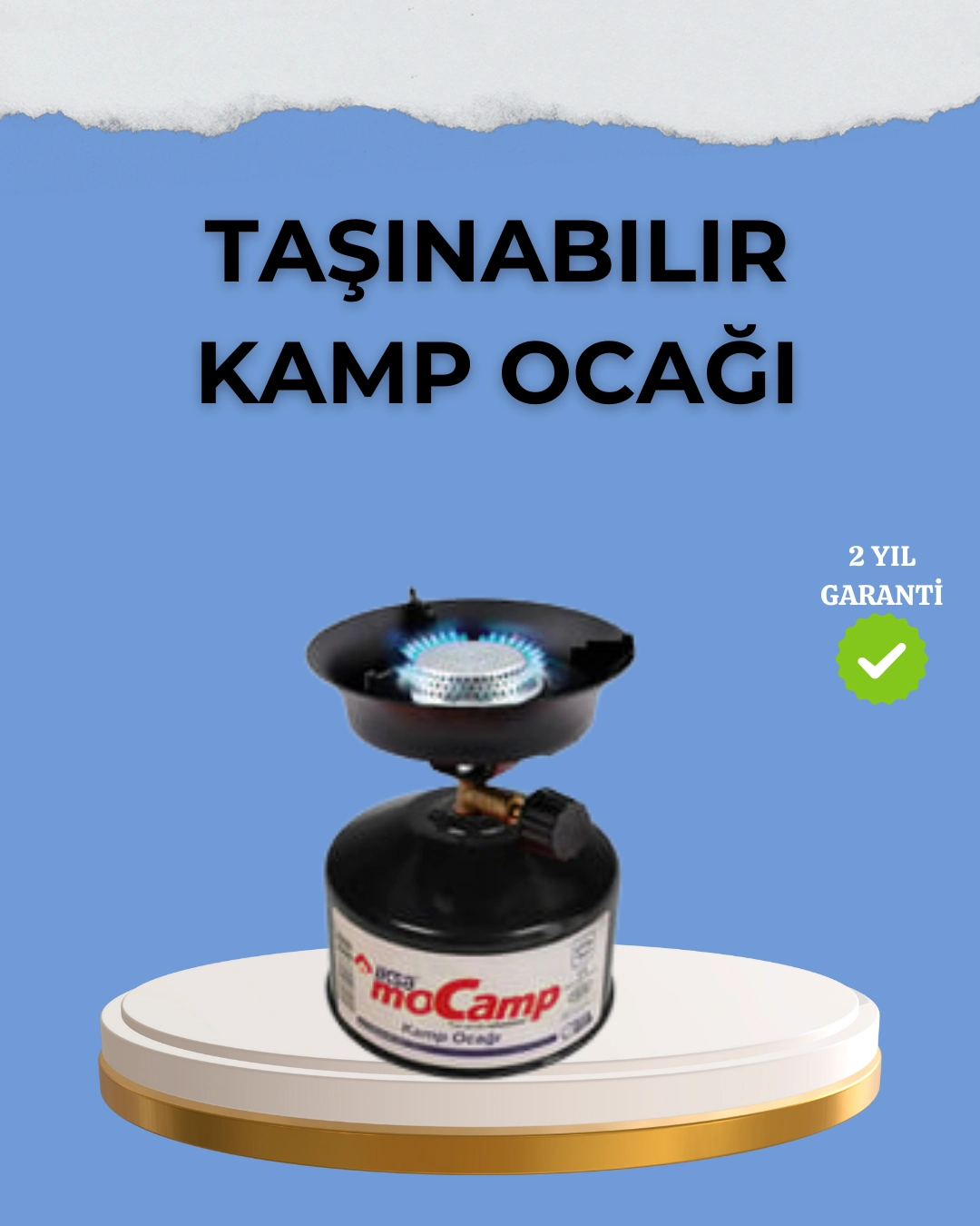 Kompakt Ve Hafif Kamp Ocağı Seti Gaz Tüplü ( Lisinya )