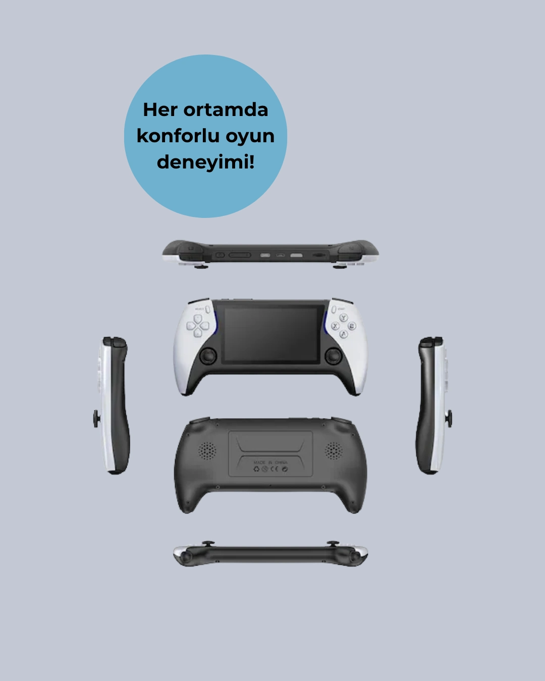 Kompakt Ve Hafif Retro Oyun Konsolu 1000 Klasik Oyun Dahil ( Lisinya )