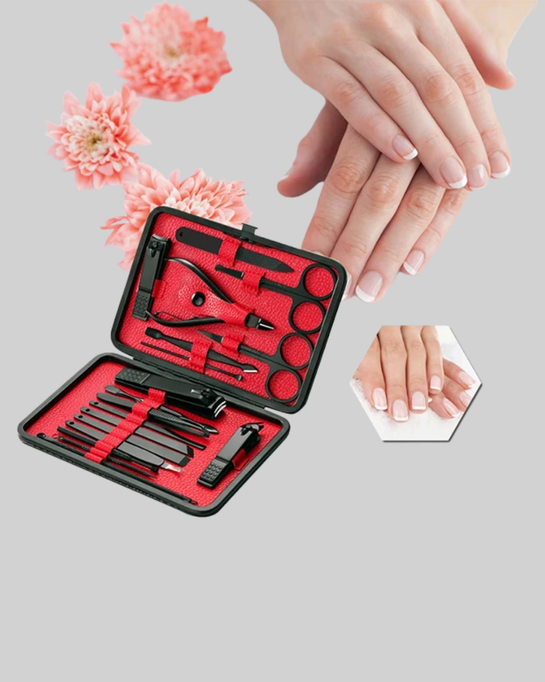 Kompakt Ve Şık Tasarımlı 17 Parça Bakım Seti ( Lisinya )