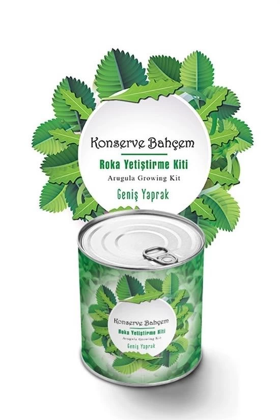 Konserve Bahçem Evde Konservede İri Yapraklı Roka Yetiştirme Kiti ( Lisinya ) Konserve Bahçem Evde Konservede İri Yapraklı Roka Yetiştirme Kiti ( Lisinya )