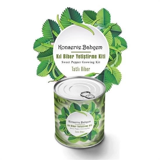 Konserve Bahçem Evde Konservede Tatlı Sivri Biber Yetiştirme Kiti ( Lisinya ) Konserve Bahçem Evde Konservede Tatlı Sivri Biber Yetiştirme Kiti ( Lisinya )