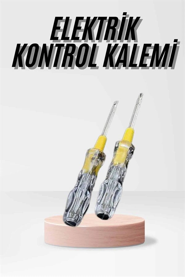 Kontrol Kalemi Çift Başlıklı Şeffaf Elektrik Testi Değişken Uçlu ( Lisinya )