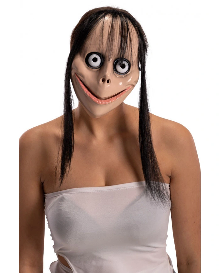 Korkunç Ürpertici Uzun Saçlı Momo Maskesi ( Lisinya ) Korkunç Ürpertici Uzun Saçlı Momo Maskesi ( Lisinya )