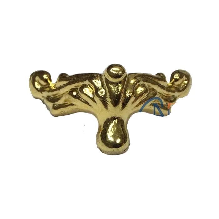 Köşe Etekli Sandık Ayağı, Kutu Ayak 1,5 Cm - Sarı ( Lisinya )