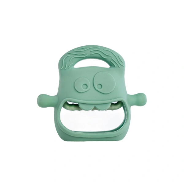 Koyu Yeşil Bebek Silikon Diş Kaşıyıcı ( Lisinya )