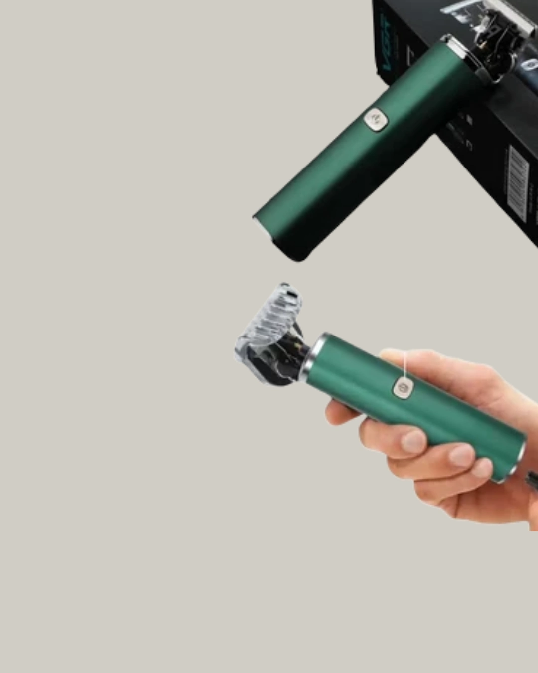 Koyu Yeşil Profesyonel Metal Gövdeli Saç Kesme Makinesi ( Lisinya )