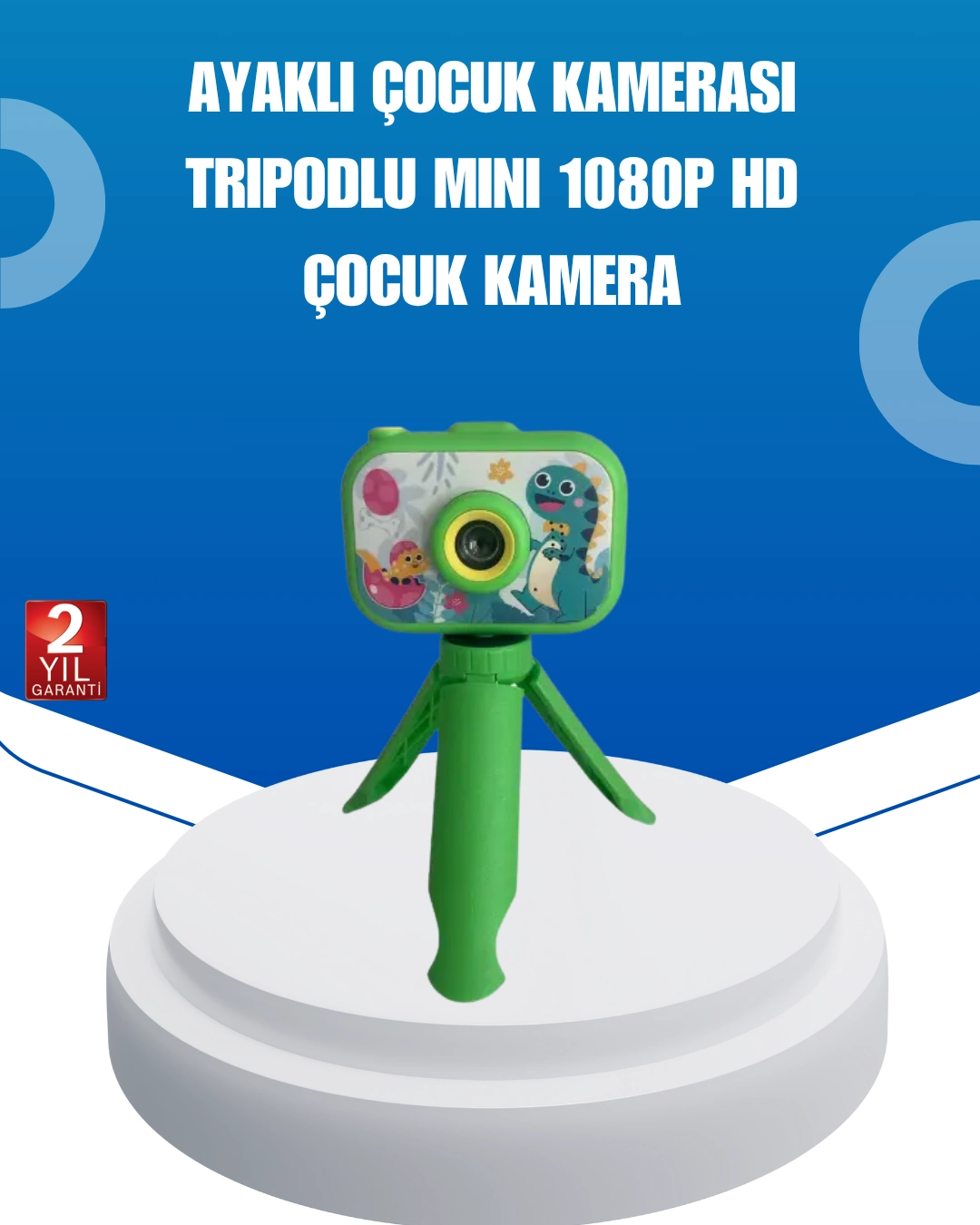 Kreatif Vlog Kamerası – 3-12 Yaş İçin Güvenli Ve Renkli Tasarım ( Lisinya )