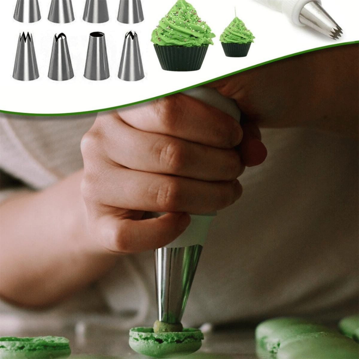 Krema Sıkma Seti 10 Parça ( Lisinya )