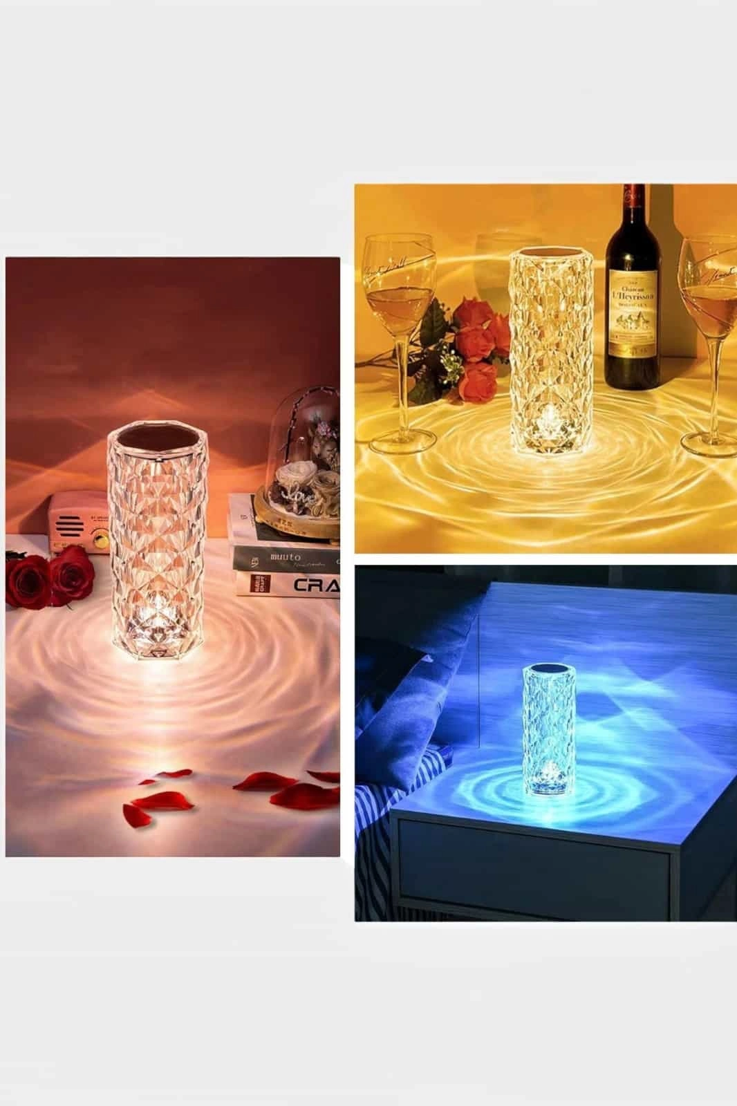 Kristal Dokunmatik Ve Kumandalı Masa Ve Gece Lambası ( Lisinya ) Kristal Dokunmatik Ve Kumandalı Masa Ve Gece Lambası ( Lisinya )