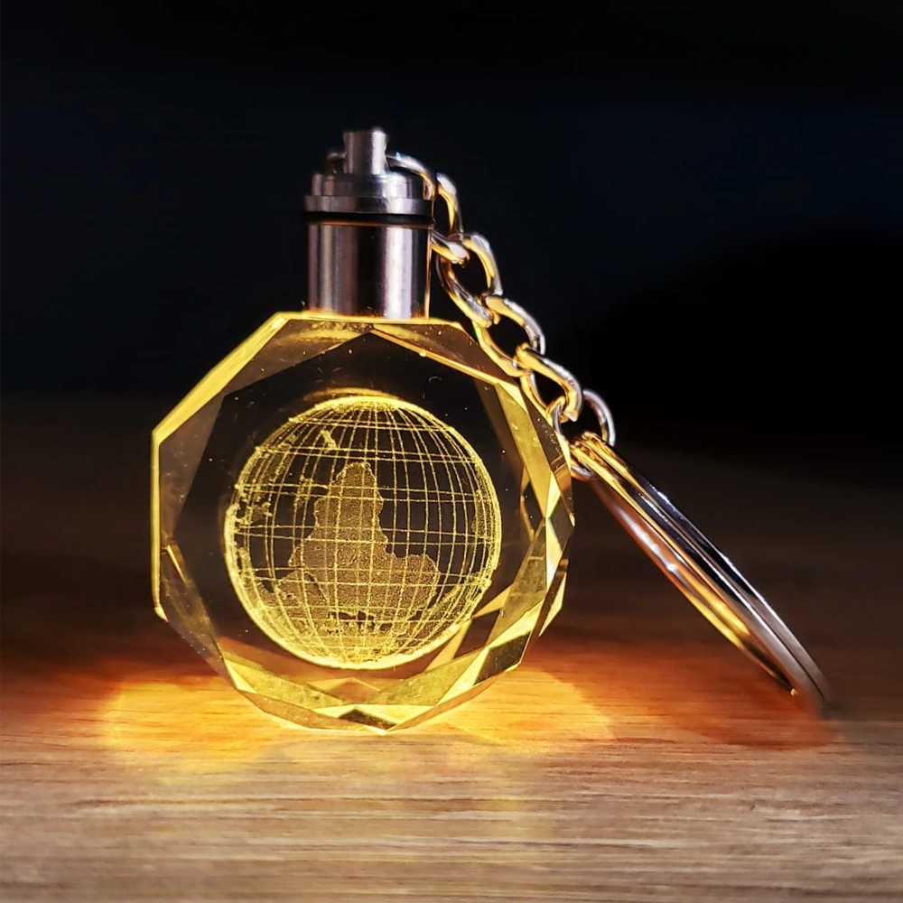 Kristal Dünya Tasarımlı Renk Değiştiren Anahtarlık ( Lisinya )