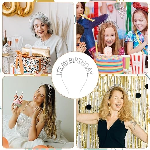 Kristal Taşlı Gümüş Renk Doğum Günü Tacı ( Lisinya ) Kristal Taşlı Gümüş Renk Doğum Günü Tacı ( Lisinya )