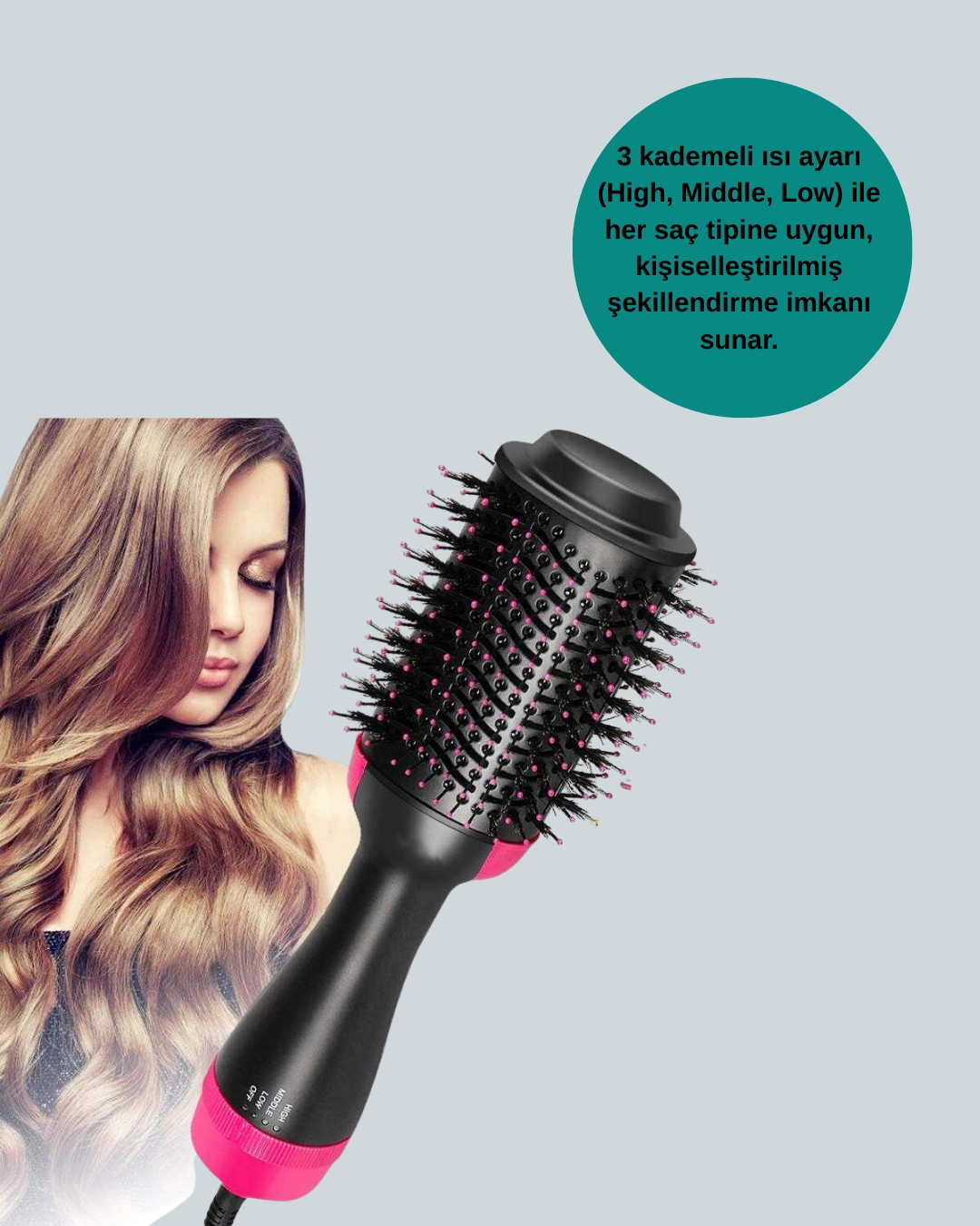 Kuaför Kalitesinde Ev Tipi Saç Kurutma Ve Şekillendirme ( Lisinya )