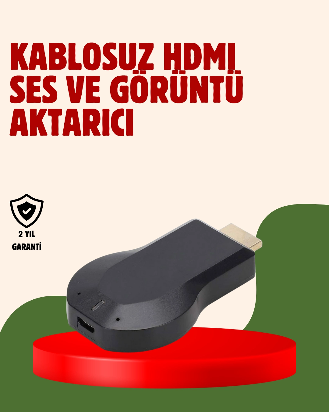 Küçük Boyutlu Tv Dongle – Cep Boyutunda 1080p Ekran Yansıtıcı ( Lisinya )
