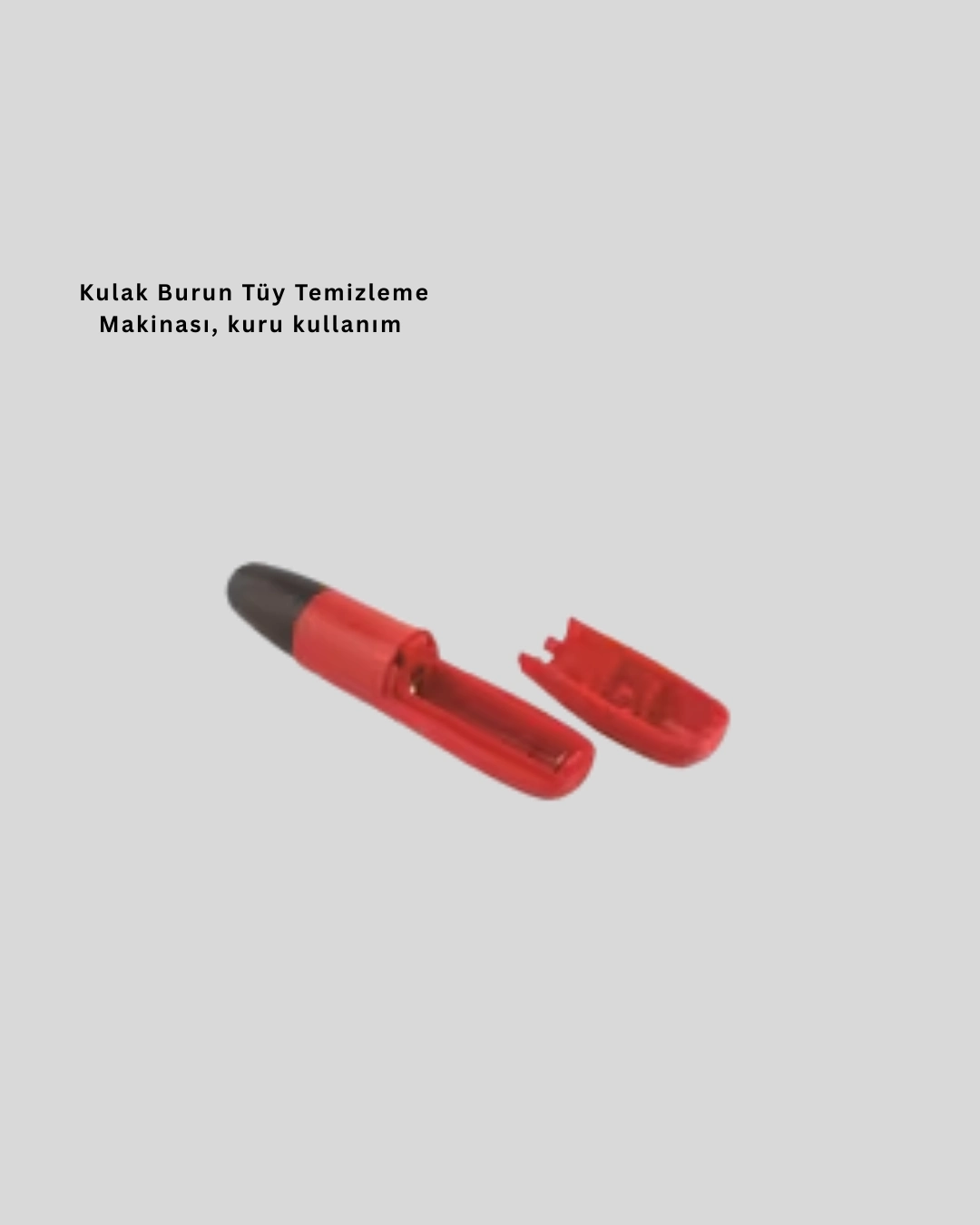 Kulak Burun Tüy Temizleme Makinası Pilli Kırmızı Ergonomik ( Lisinya )