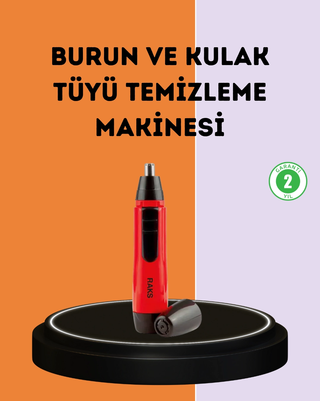 Kulak Burun Tüy Temizleme Makinesi Raks Leo Pilli Kuru Kullanım ( Lisinya )