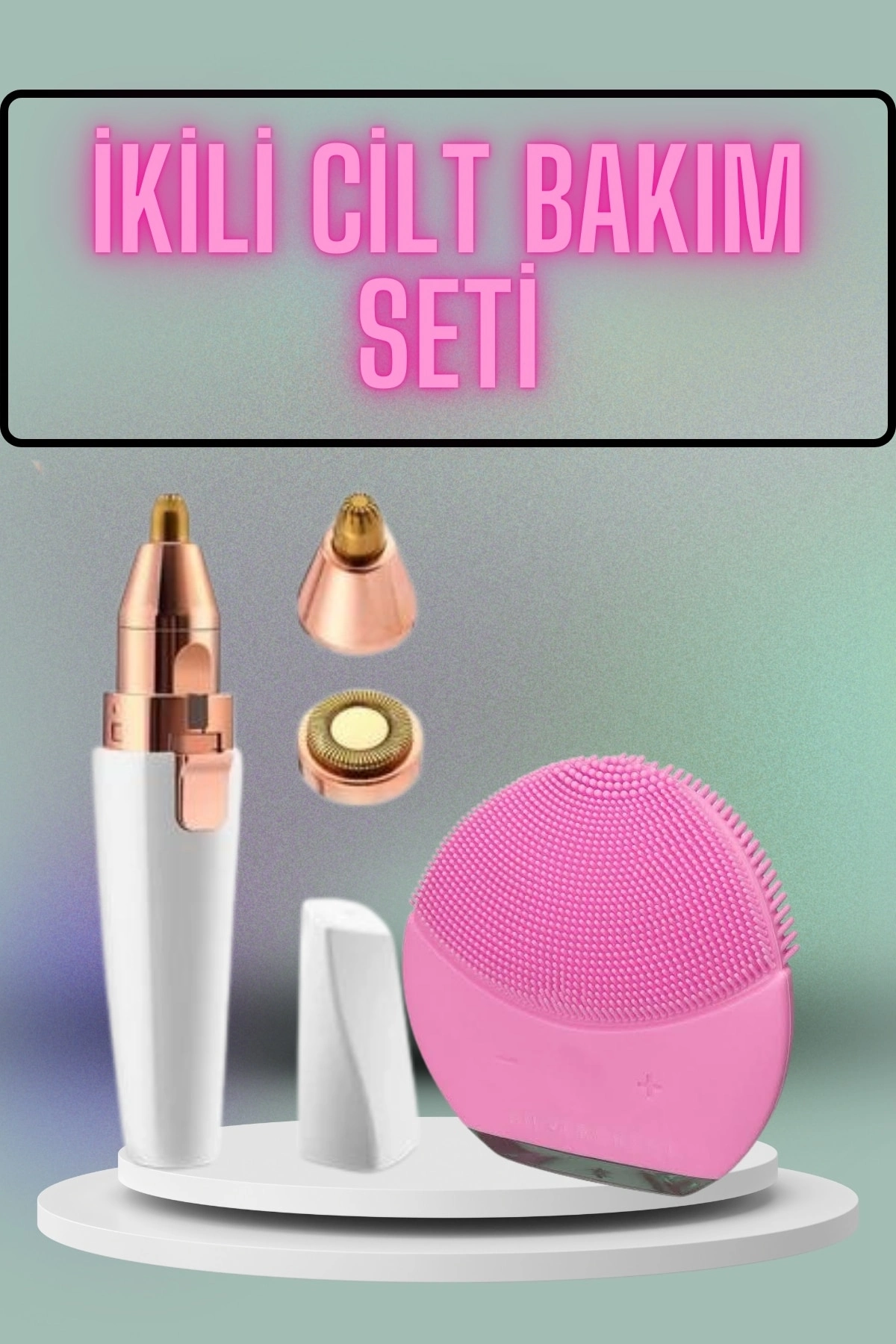 Kulak Burun Ve Yüz Epilasyon Aleti Ve Yüz Masaj Aleti İkili Cilt Bakım Seti ( Lisinya )