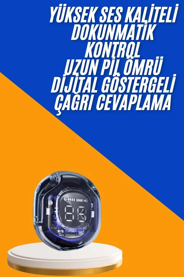 Kulak İçi Bluetooth Kulaklık Anc Enc Özellikli Şarj Göstergeli Kablosuz Kulaklık ( Lisinya )