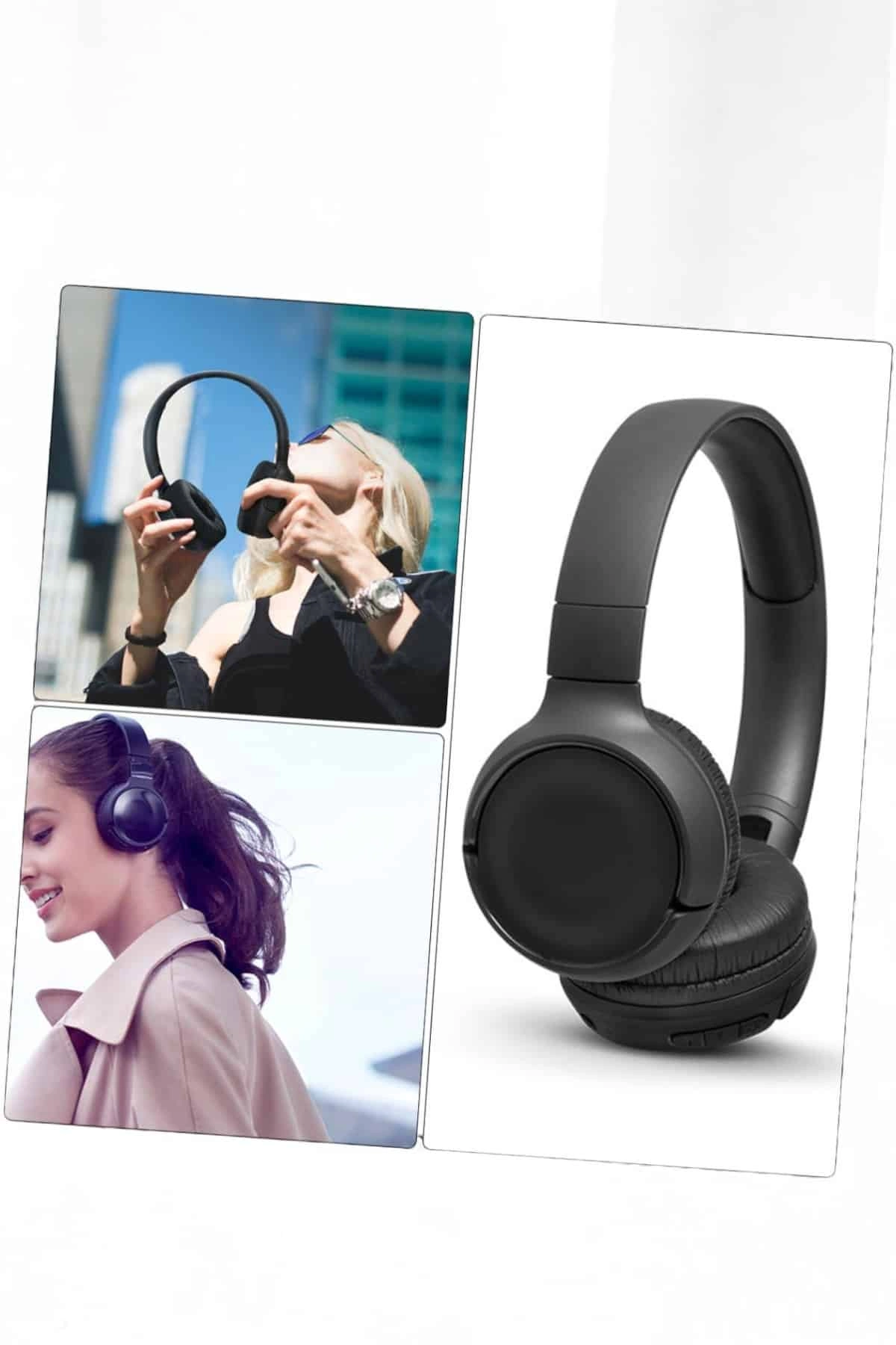 Kulak Üstü Kablosuz Bluetooth Kulaklık Gürültü Önleyici Ayarlanabilir ( Lisinya )