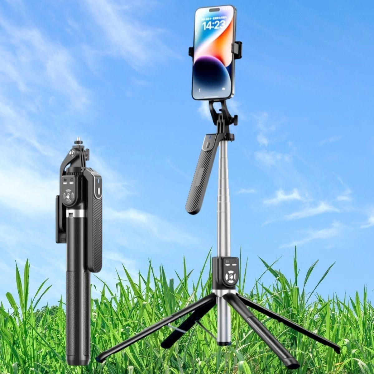 Kumandalı 360 Derece Dönebilen Cep Telefonu Ve Kamera Tripodu 2.2m Uzayabilen Selfie Çubuğu ( Lisinya ) Kumandalı 360 Derece Dönebilen Cep Telefonu Ve Kamera Tripodu 2.2m Uzayabilen Selfie Çubuğu ( Lisinya )