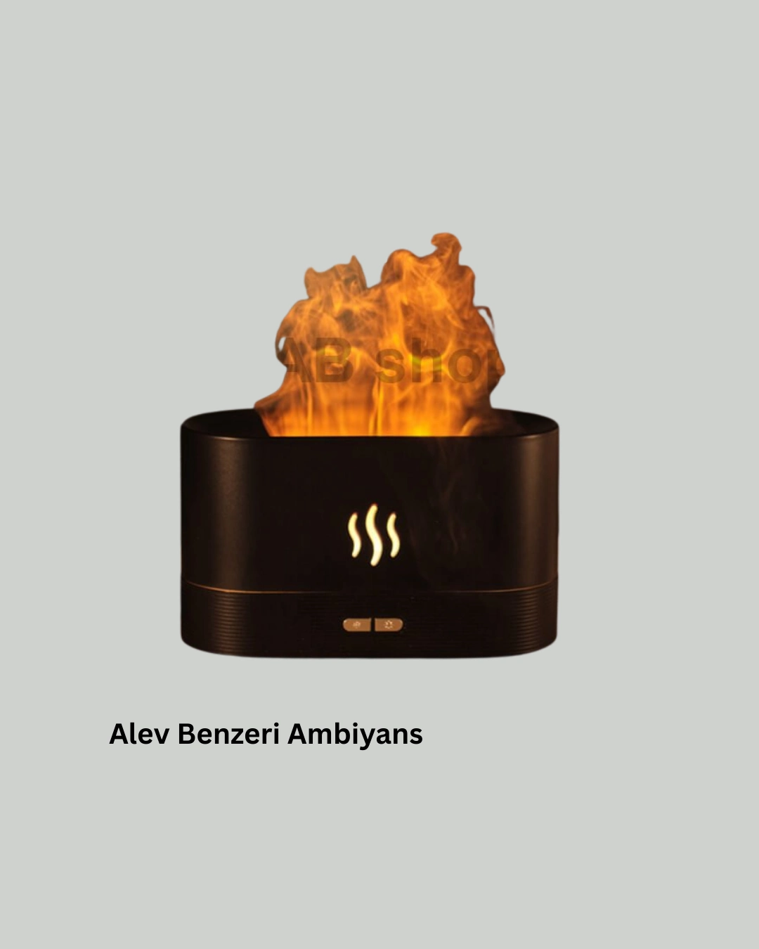 Kumandalı Alev Görünümlü Led Hava Nemlendirici Buhar Makinesi ( Lisinya )