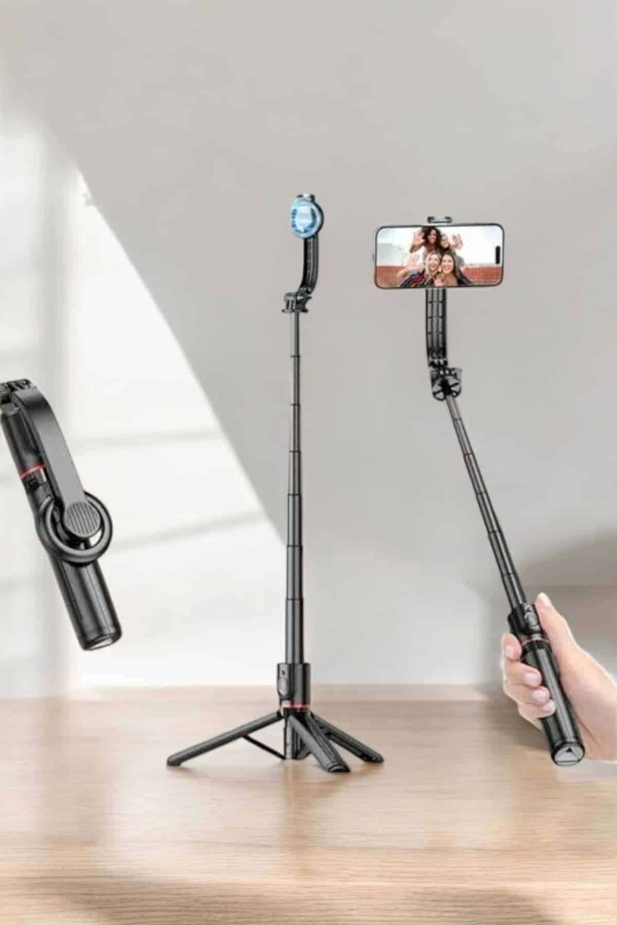 Kumandalı Tripod Telefon Tutucu Selfie Çubuğu 360 Derece Dönebilen ( Lisinya ) Kumandalı Tripod Telefon Tutucu Selfie Çubuğu 360 Derece Dönebilen ( Lisinya )