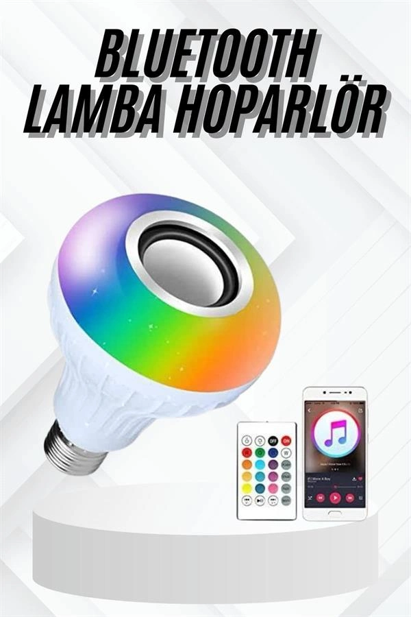Lamba Hoparlör Ampül Görünümlü Renk Değiştirebilen Android Ve İos Uyumlu ( Lisinya ) Lamba Hoparlör Ampül Görünümlü Renk Değiştirebilen Android Ve İos Uyumlu ( Lisinya )