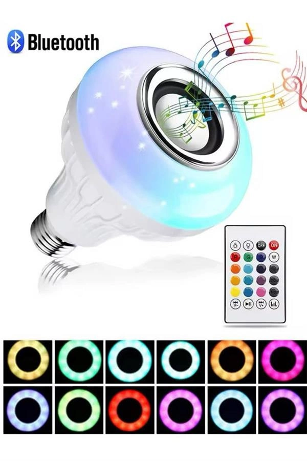 Lamba Hoparlör Ampül Görünümlü Renk Değiştirebilen Android Ve İos Uyumlu ( Lisinya ) Lamba Hoparlör Ampül Görünümlü Renk Değiştirebilen Android Ve İos Uyumlu ( Lisinya )