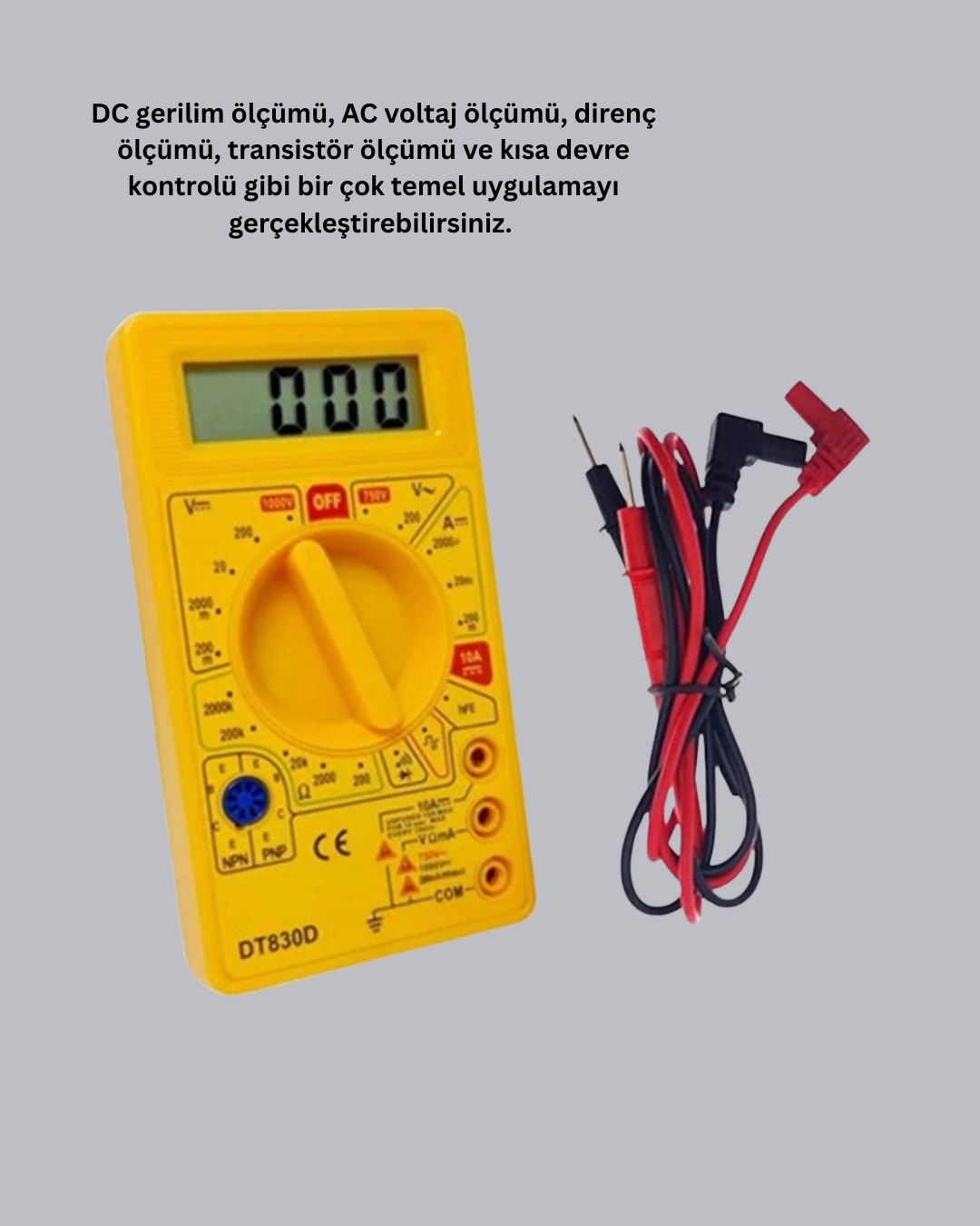 LCD Ekranlı Dijital Ölçü Aleti Ev ve Atölye Kullanımı Yeni Nesil ( Lisinya )