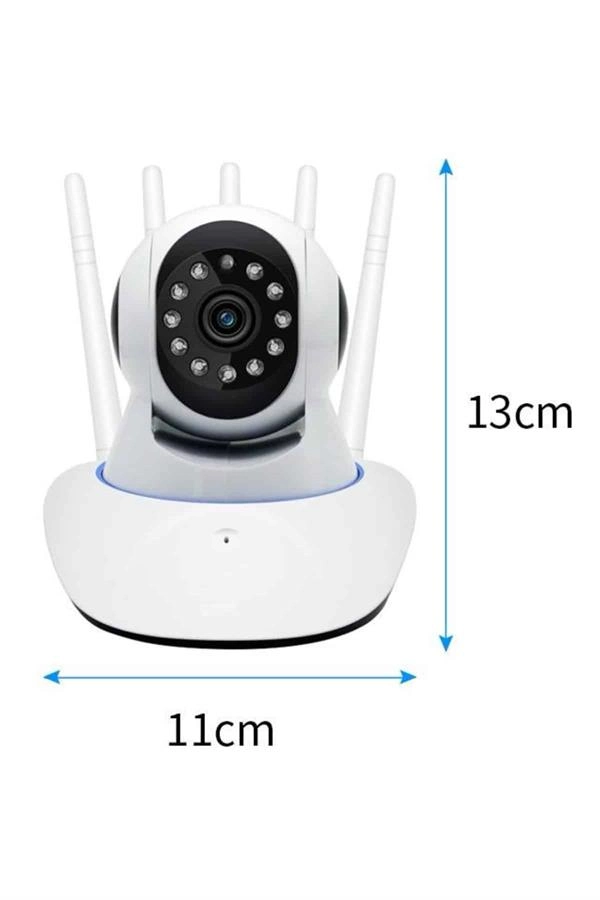 Led Aydınlatmalı 5 Antenli Motorlu 1080p Kablosuz Kamera Sensörlü ( Lisinya )