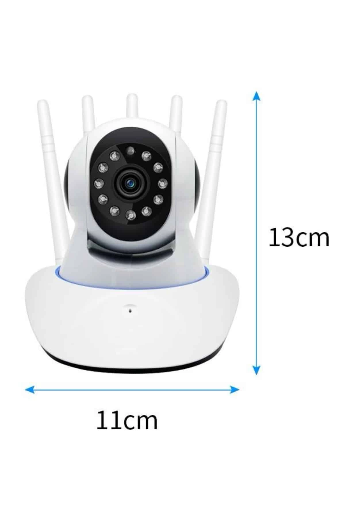 Led Aydınlatmalı 5 Antenli Motorlu 1080p Kablosuz Kamera Sensörlü ( Lisinya )
