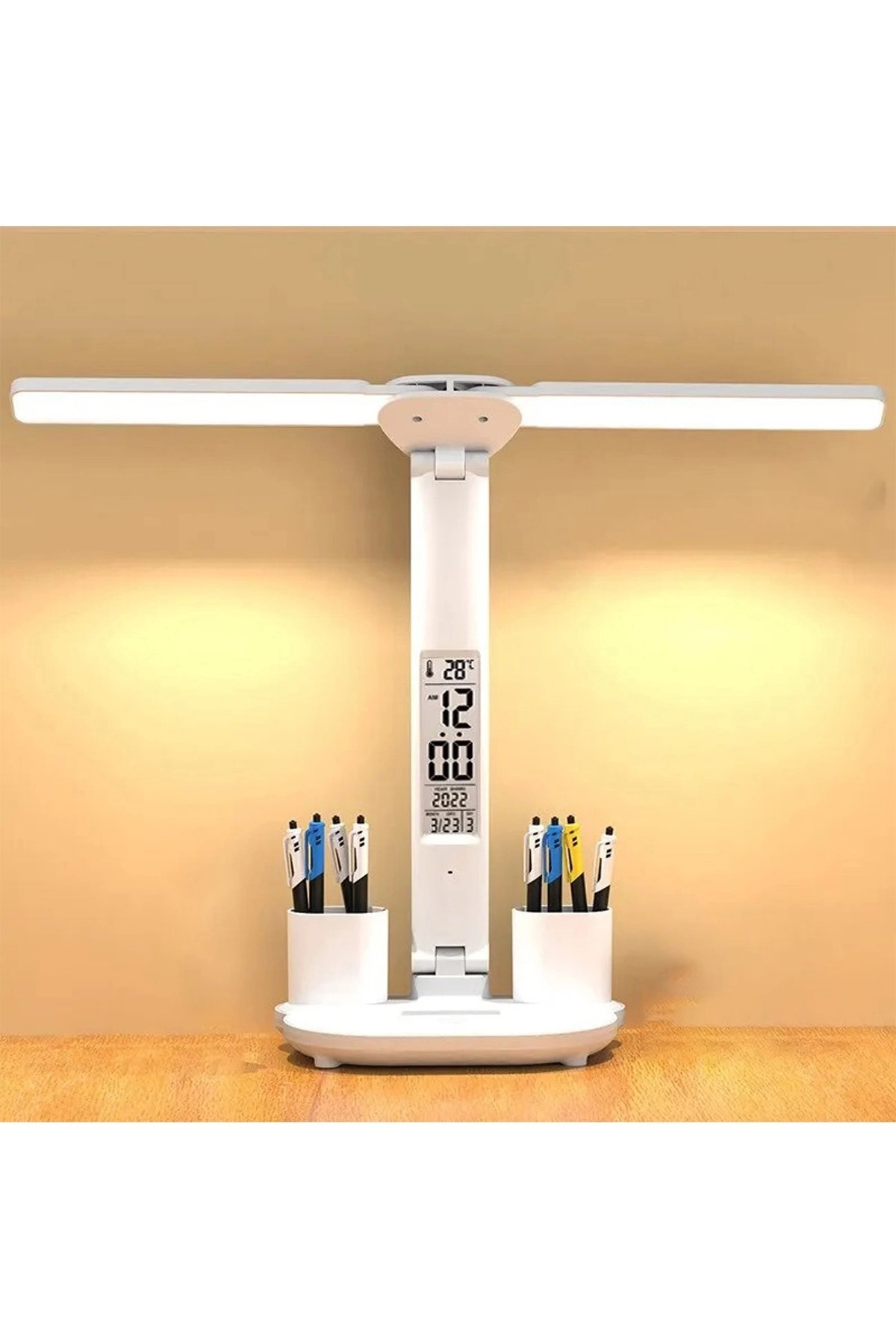 Led Dokunmatik Katlanabilir Masa Lambası Takvim Sıcaklık Saat Şarjlı Masa Lambası ( Lisinya ) Led Dokunmatik Katlanabilir Masa Lambası Takvim Sıcaklık Saat Şarjlı Masa Lambası ( Lisinya )