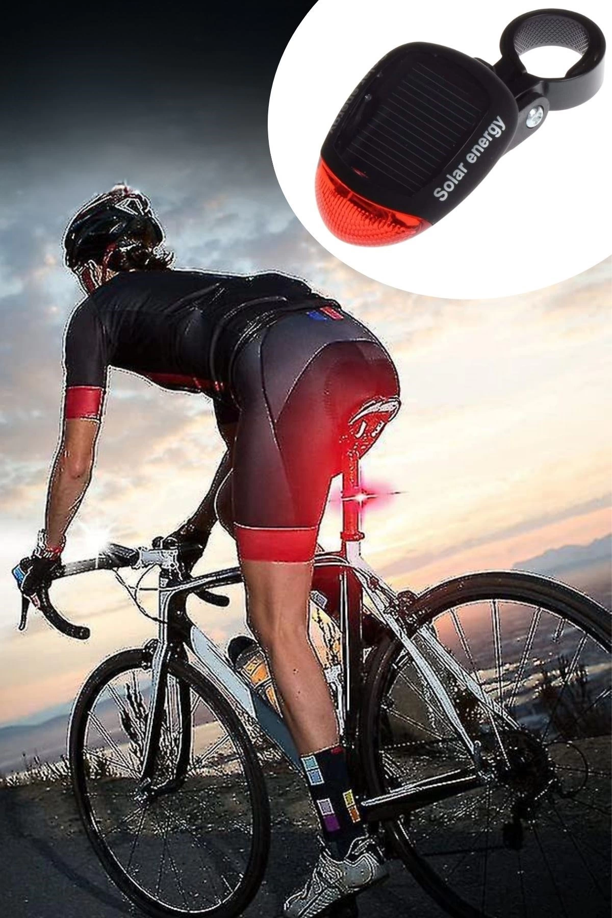 Led Güneş Enerjisi İle Şarj Edilebilir Bisiklet Kuyruk Lambası Solar Bisiklet Lambası ( Lisinya ) Led Güneş Enerjisi İle Şarj Edilebilir Bisiklet Kuyruk Lambası Solar Bisiklet Lambası ( Lisinya )