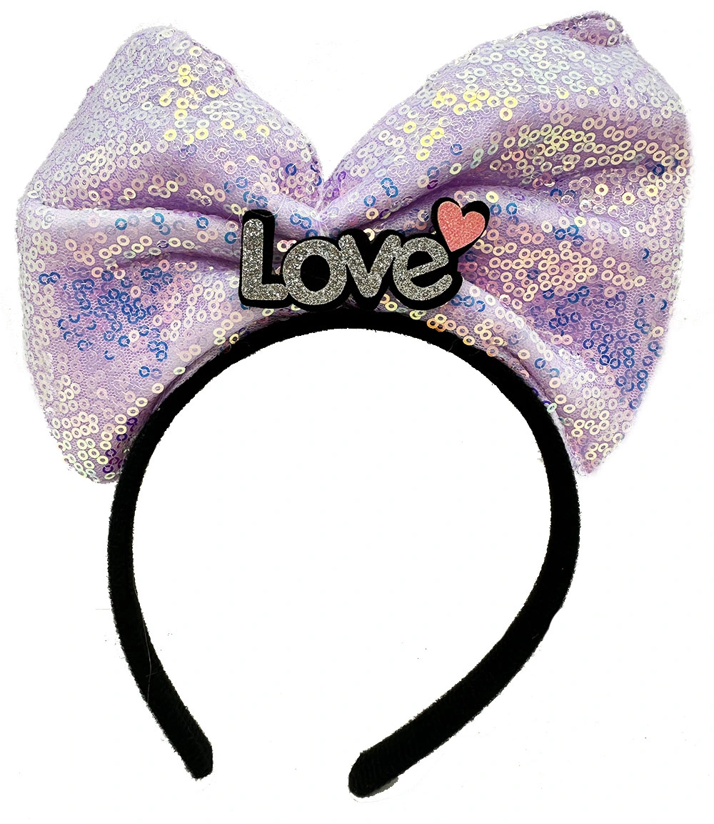 Led Işıklı Gümüş Love Yazılı Lila Fiyonk Taç ( Lisinya ) Led Işıklı Gümüş Love Yazılı Lila Fiyonk Taç ( Lisinya )