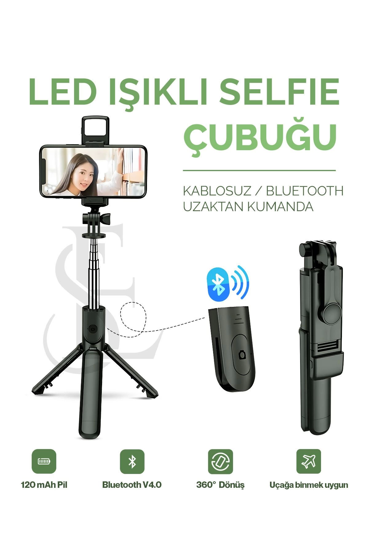 Led Işıklı Selfie Çubuğu Bluetooth Kumandalı Kablosuz Tripot Selfie Monopod Selfie Stick ( Lisinya ) Led Işıklı Selfie Çubuğu Bluetooth Kumandalı Kablosuz Tripot Selfie Monopod Selfie Stick ( Lisinya )