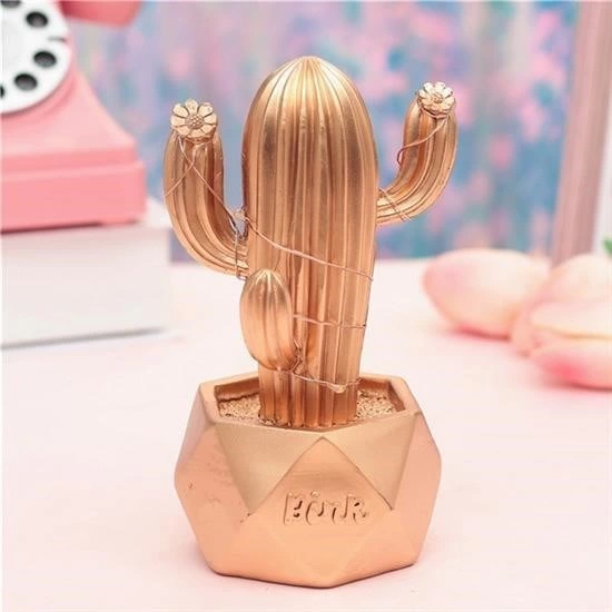 Led Işıklı Sevimli Kaktüs Dekoratif Masa Lambası Mini Biblo Gece Lambası-gold ( Lisinya ) Led Işıklı Sevimli Kaktüs Dekoratif Masa Lambası Mini Biblo Gece Lambası-gold ( Lisinya )