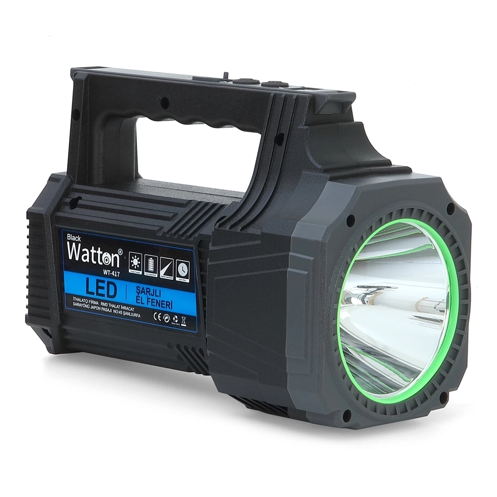 Led Şarjlı El Feneri 25w Wt-417 ( Lisinya ) Led Şarjlı El Feneri 25w Wt-417 ( Lisinya )