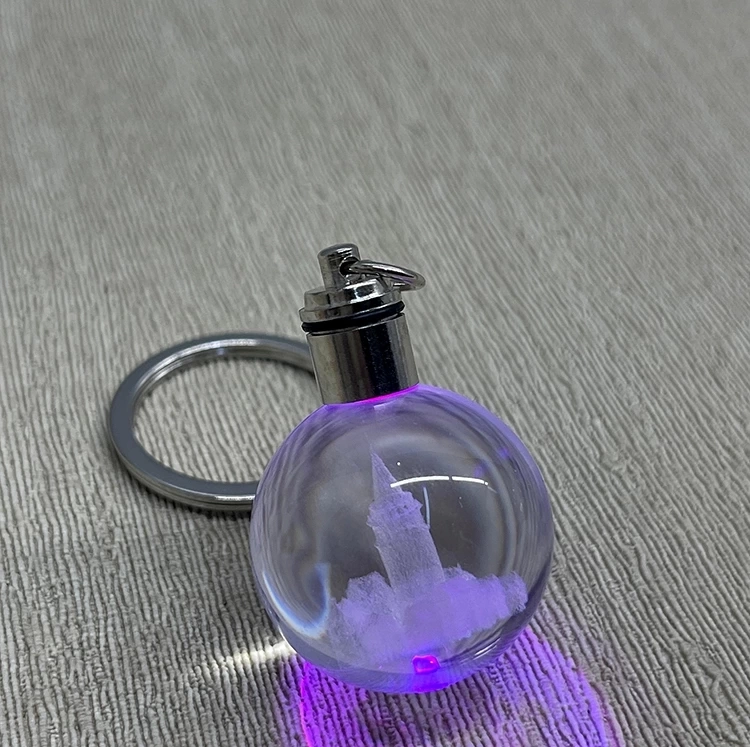 Ledli Galata Kulesi Tasarımı Kristal Anahtarlık Alk3780 ( Lisinya )