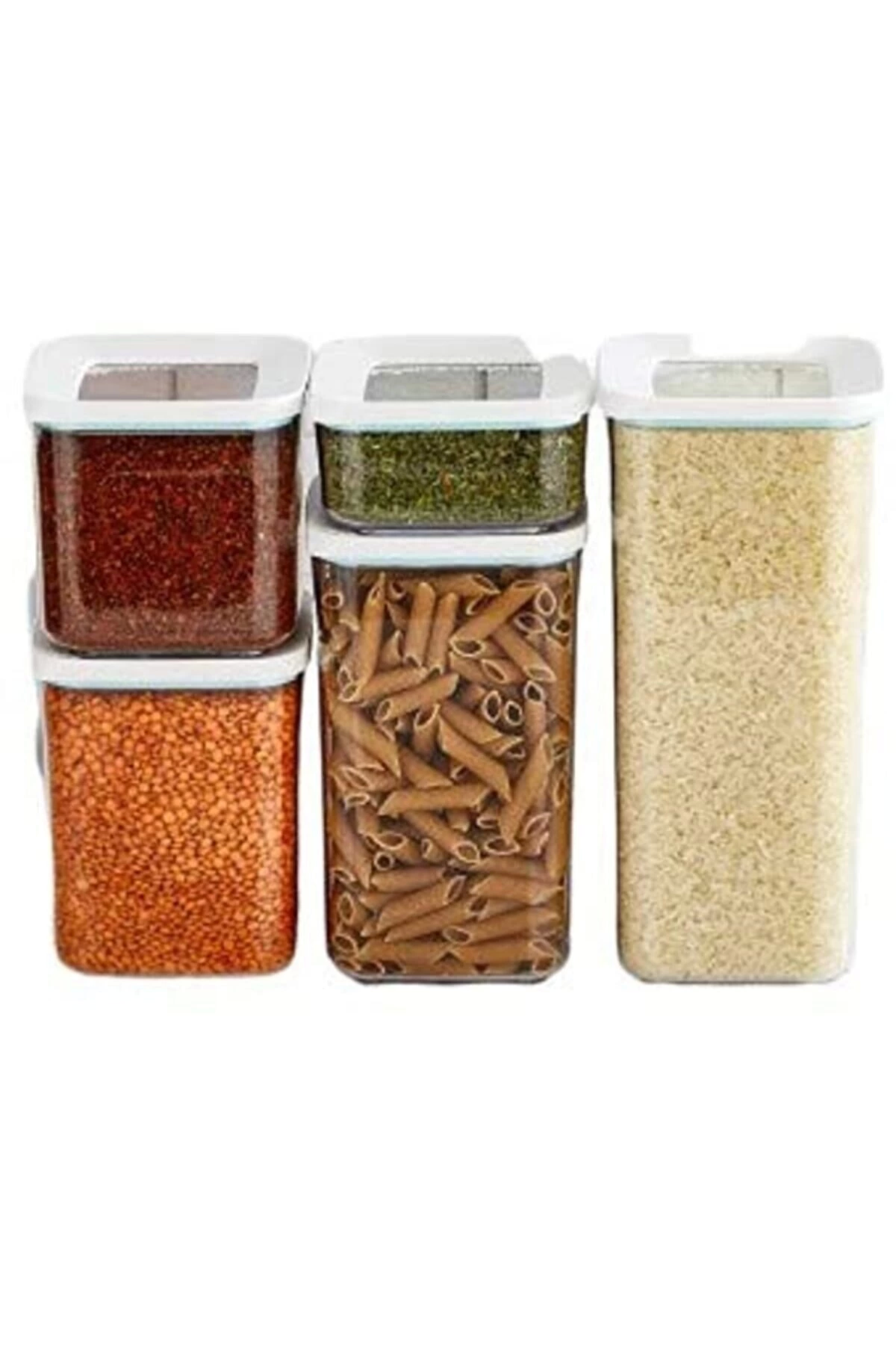 Lossa Kare Vakumlu Saklama Kabı 5`li Set ( Lisinya ) Lossa Kare Vakumlu Saklama Kabı 5`li Set ( Lisinya )