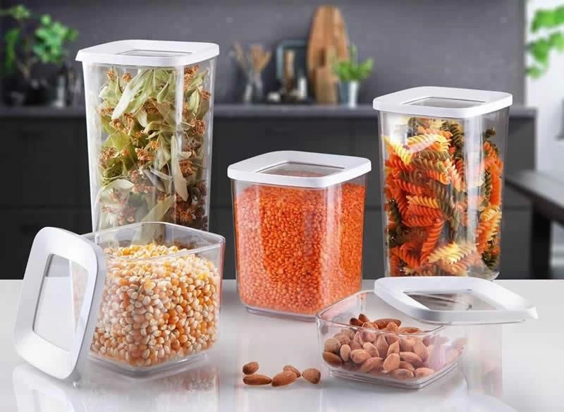 Lossa Kare Vakumlu Saklama Kabı 5`li Set ( Lisinya ) Lossa Kare Vakumlu Saklama Kabı 5`li Set ( Lisinya )