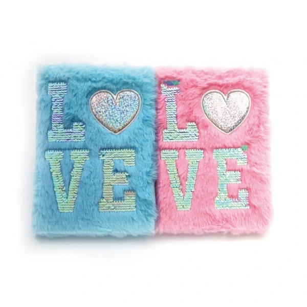Love Tasarımlı Peluş Hatıra Defteri ( Lisinya ) Love Tasarımlı Peluş Hatıra Defteri ( Lisinya )