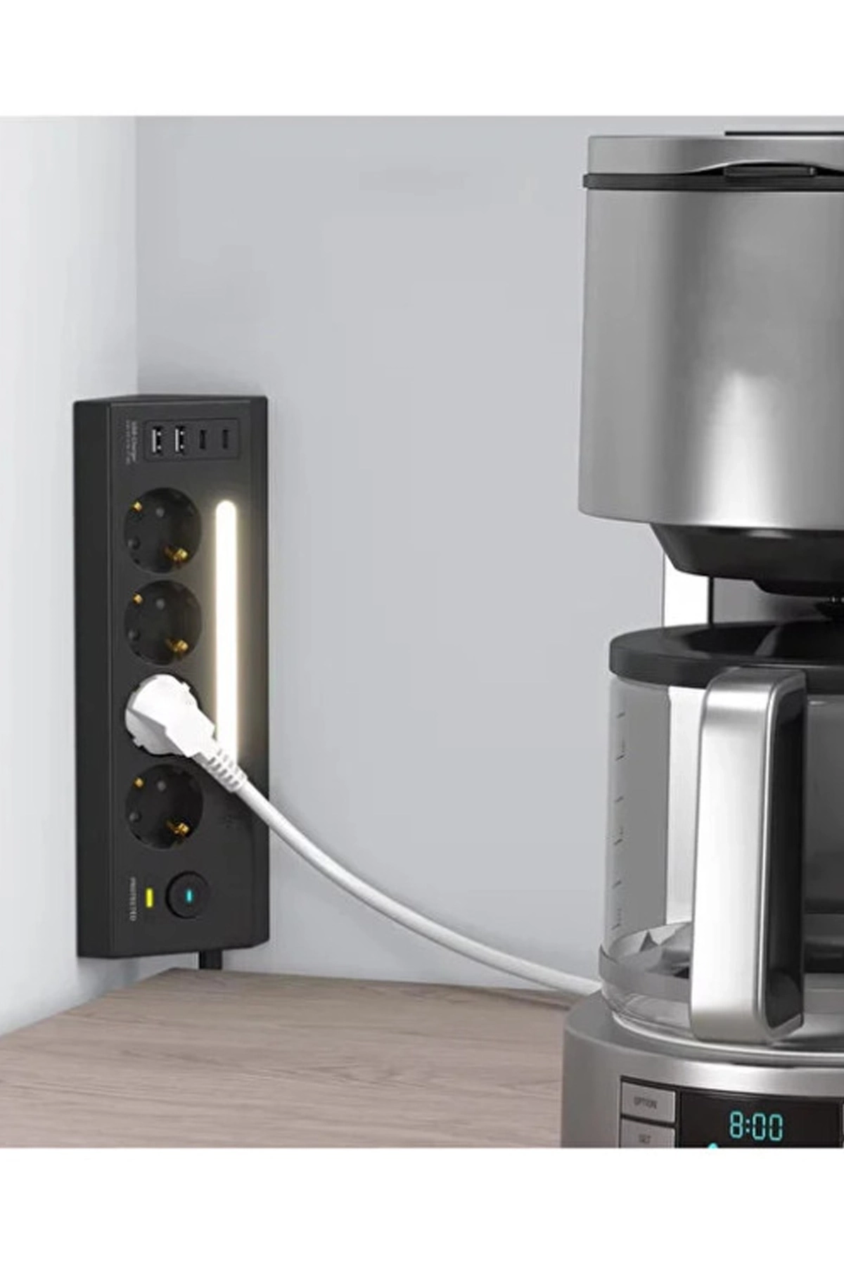 Lp764 Çoklu Gece Lambalı Priz Yüksek Gerilim Korumalı 4’lü Priz 2xusb 2xtype-c Çıkışlı Grup Priz Çoğaltıcı ( Lisinya ) Lp764 Çoklu Gece Lambalı Priz Yüksek Gerilim Korumalı 4’lü Priz 2xusb 2xtype-c Çıkışlı Grup Priz Çoğaltıcı ( Lisinya )
