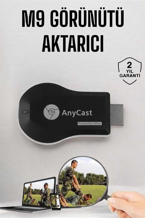 M9 Plus Hdmi Kablosuz Görüntü Ve Ses Aktarıcı Hd Görüntü ( Lisinya )