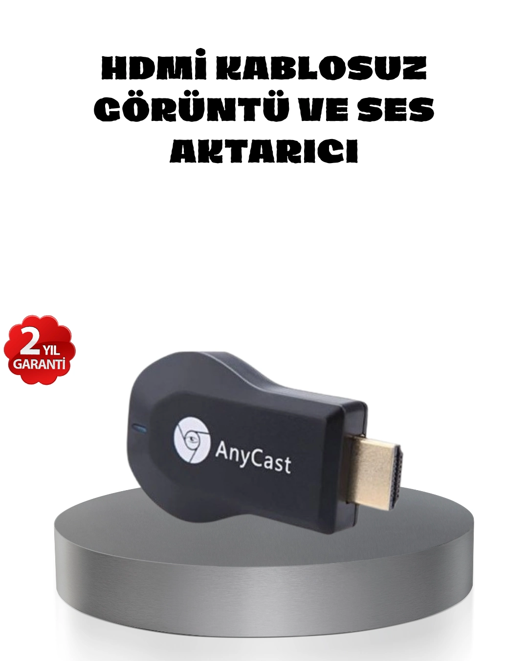 M9 Plus Kablosuz Hdmı Görüntü Aktarıcı – Tak Çalıştır, İos Android Windows Uyumlu ( Lisinya )