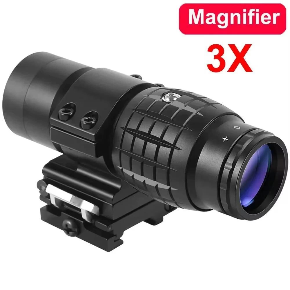 Magnifier 3x Yakınlaştırmalı Dürbün - 22mm Ray Uyumlu, Katlanır Yaylı Ayaklı ( Lisinya ) Magnifier 3x Yakınlaştırmalı Dürbün - 22mm Ray Uyumlu, Katlanır Yaylı Ayaklı ( Lisinya )