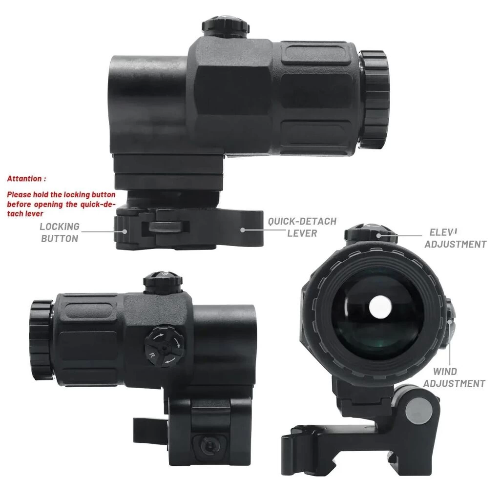 Magnifier 5x Yakınlaştırmalı Dürbün - 22mm Ray Uyumlu, Katlanır Yaylı Ayaklı ( Lisinya ) Magnifier 5x Yakınlaştırmalı Dürbün - 22mm Ray Uyumlu, Katlanır Yaylı Ayaklı ( Lisinya )