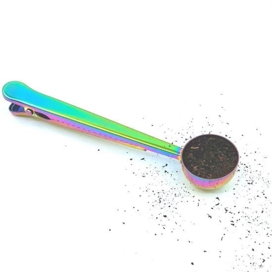 Mandallı Kahve Ölçü Kaşığı Renkli Çok Fonksiyonlu Paslanmaz Çelik Kaşık ( Lisinya ) Mandallı Kahve Ölçü Kaşığı Renkli Çok Fonksiyonlu Paslanmaz Çelik Kaşık ( Lisinya )